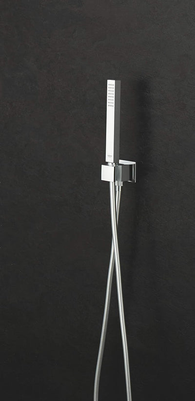 GROHE Euphoria Cube Stick - Wandhalterset (wassersparend, 1 Strahlart, langlebige Oberfläche), chrom