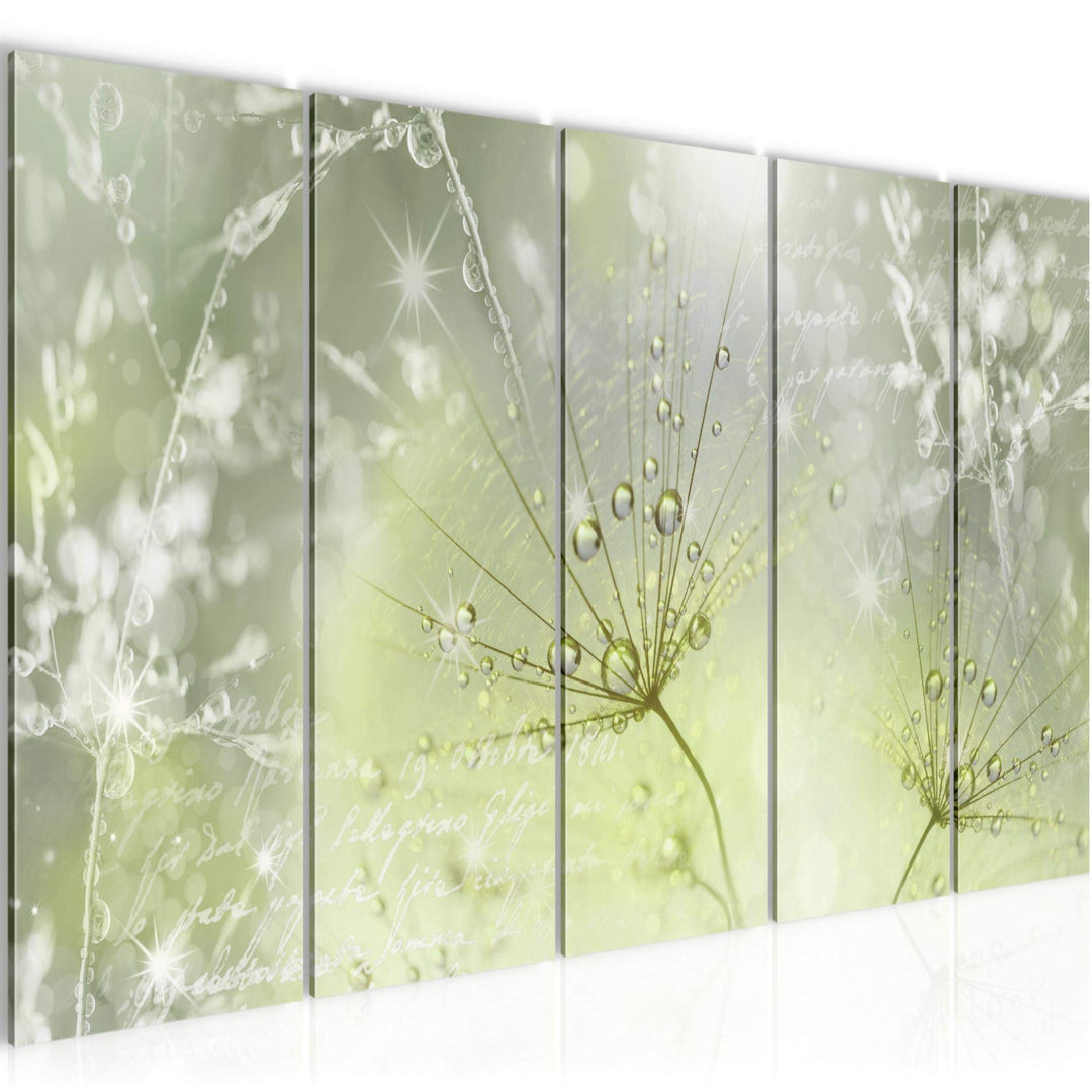 Runa Art Bild Pusteblume Wandbilder auf Vlies Leinwand 5 Teilig Wanddekoration Wohnzimmer Schlafzimm