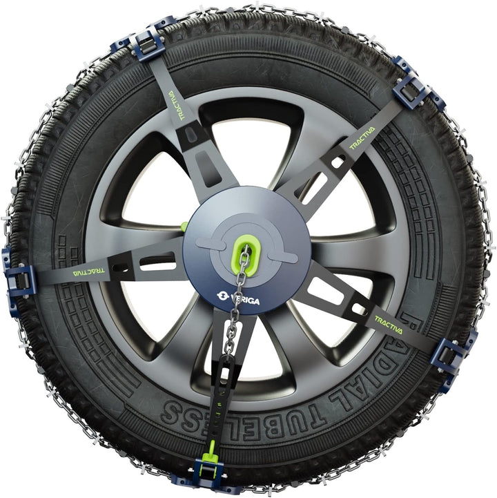 Veriga T-U60 TRACTIVA SUV Laufflächen Schneeketten Satz (1 Paar= 2 Stück) automatische Spannung & ko
