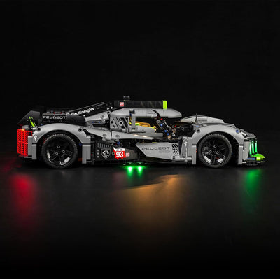 Led Licht Set für Lego 42156 Technic Peugeot 9X8 24H Le Mans Hybrid Hypercar (Kein Lego-Modell), Upd