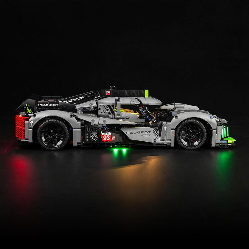 Led Licht Set für Lego 42156 Technic Peugeot 9X8 24H Le Mans Hybrid Hypercar (Kein Lego-Modell), Upd