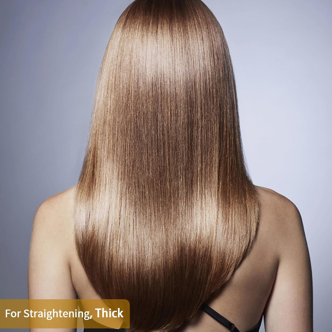 ANGENIL Titan Professioneller Glätteisen 4.5 cm Ion Haarglätter 2-in-1 Glätteisen Locken und Glätten