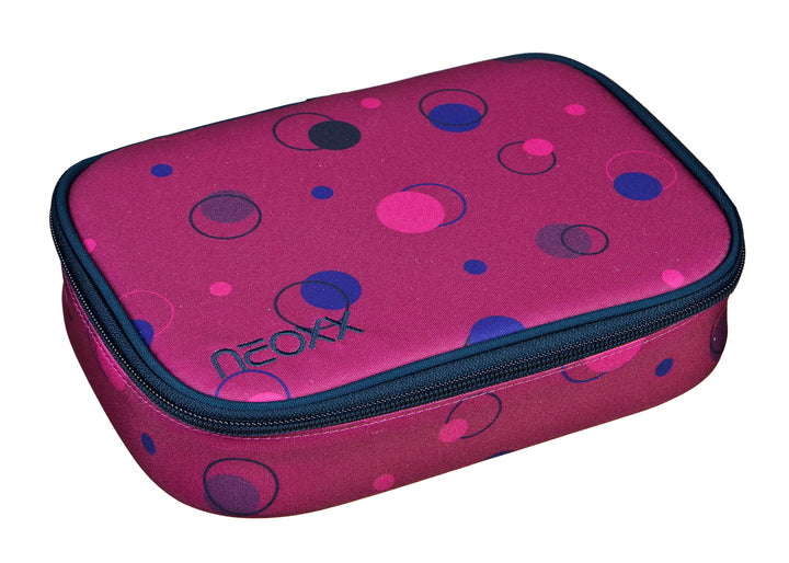 neoxx - Schlamperbox Dunk Bubble me Around – aus recycelten PET-Flaschen – Platz für EIN Geodreieck