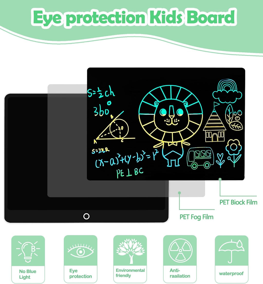 LCD Schreibtafel Spielzeug für Kinder,Bunte Zeichentablett Doodle Board Elektronische Zeichnung Tabl
