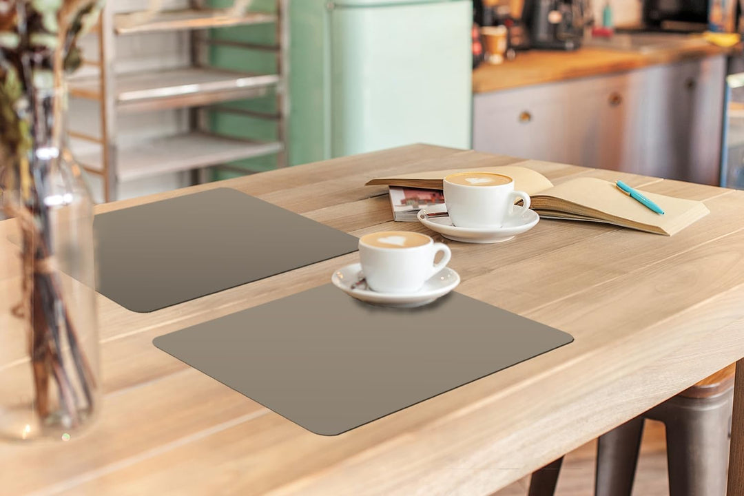 KitchenYeah© Platzsets Abwaschbar 6-Teilig 45x30 cm Tischsets Platzdeckchen Platzset Unterlage Tisch