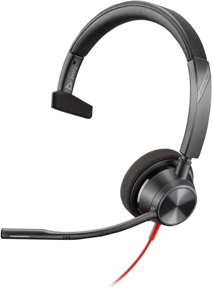 Poly Blackwire 3310-M Microsoft Teams zertifiziertes USB-C-Headset - Mono - USB Typ C, Mini-Phone (3