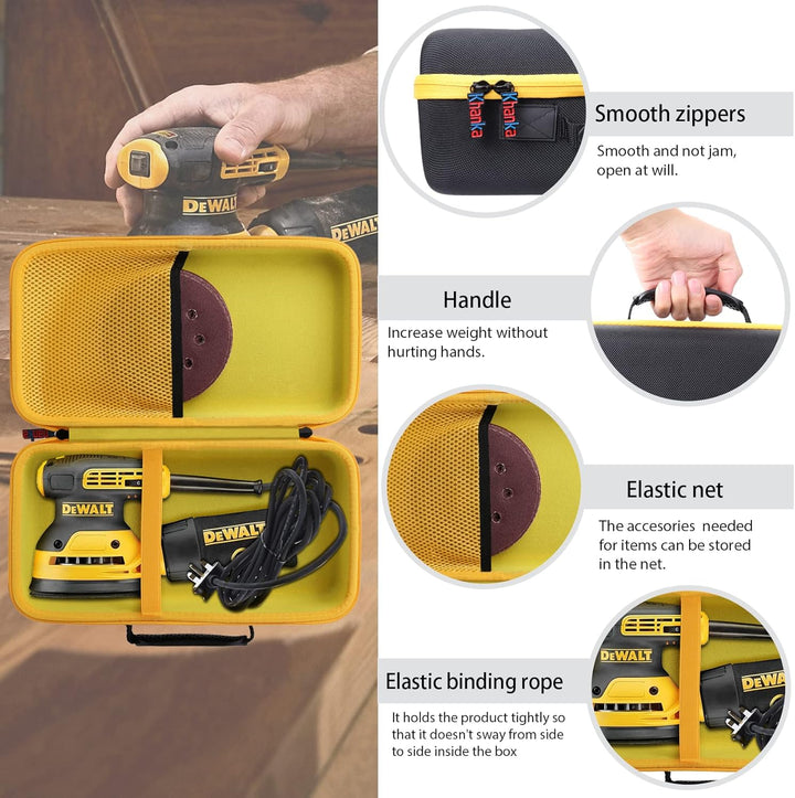 Khanka Hart Tasche für DeWalt DWE6423 / DWE6420 Exzenterschleifer (Nur Koffer)