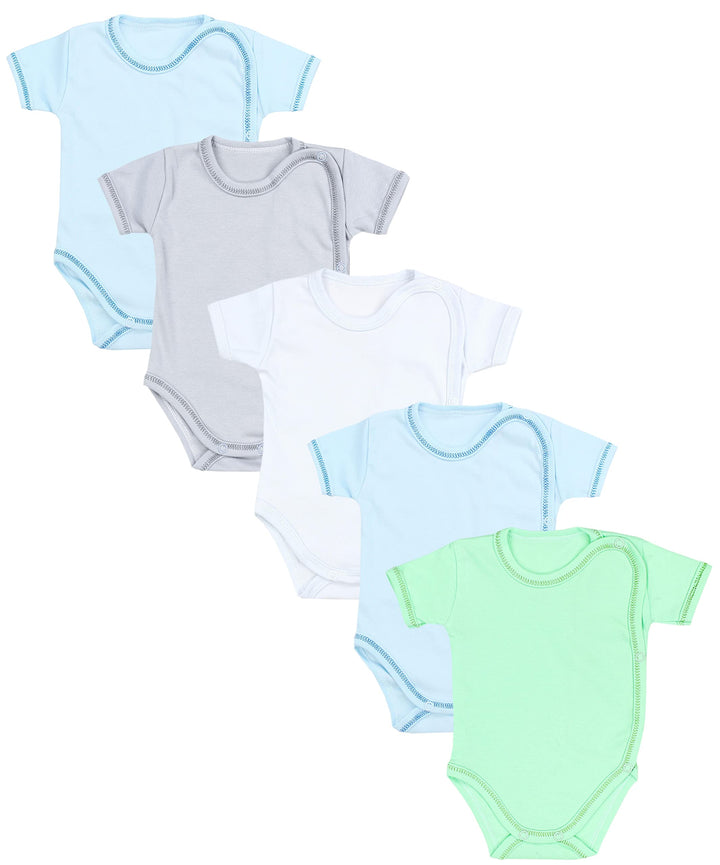 TupTam Baby Body Kurzarm 5er Pack – Wickelbody Body Baby aus Baumwolle für Jungen und Mädchen 74 Jun