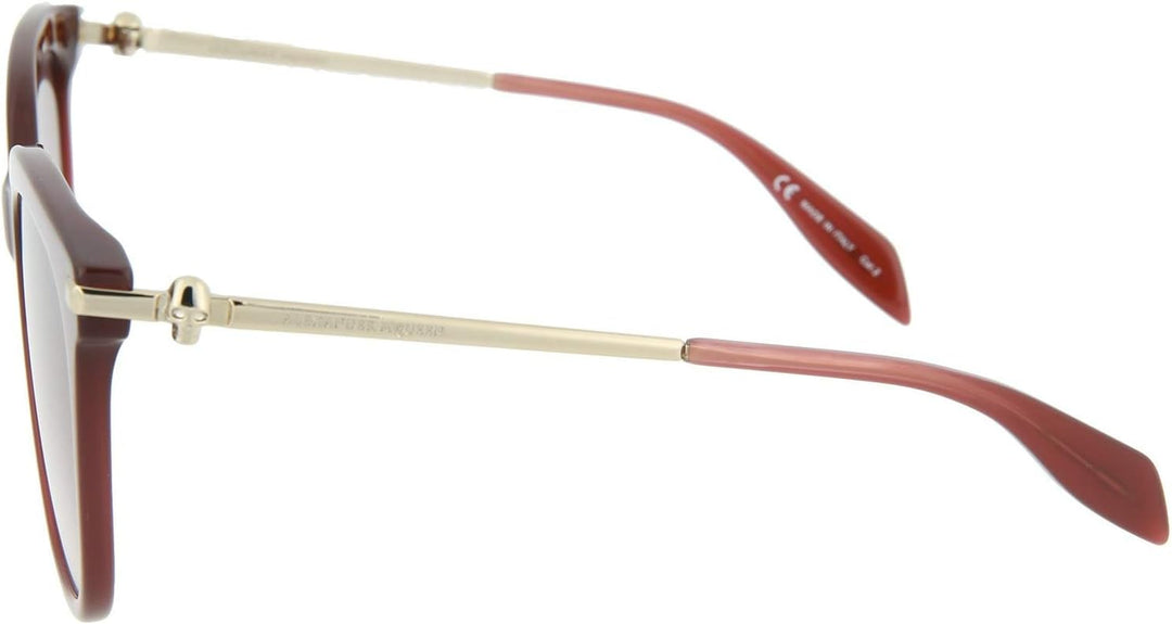 Alexander Mcqueen Damen Am0107S 003 55 Sonnenbrille, Rot (003/Burgundy/Pink)