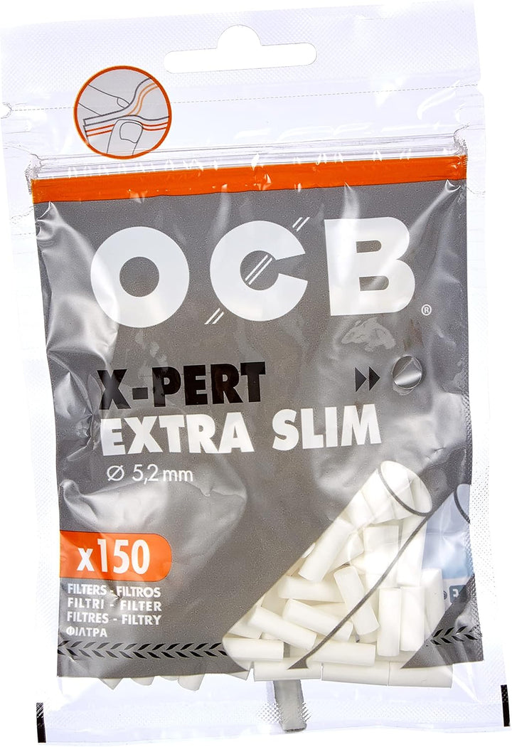 OCB X-PERT Extra slim Zigarettenfilter 5,2mm (10 x 150 Stk)