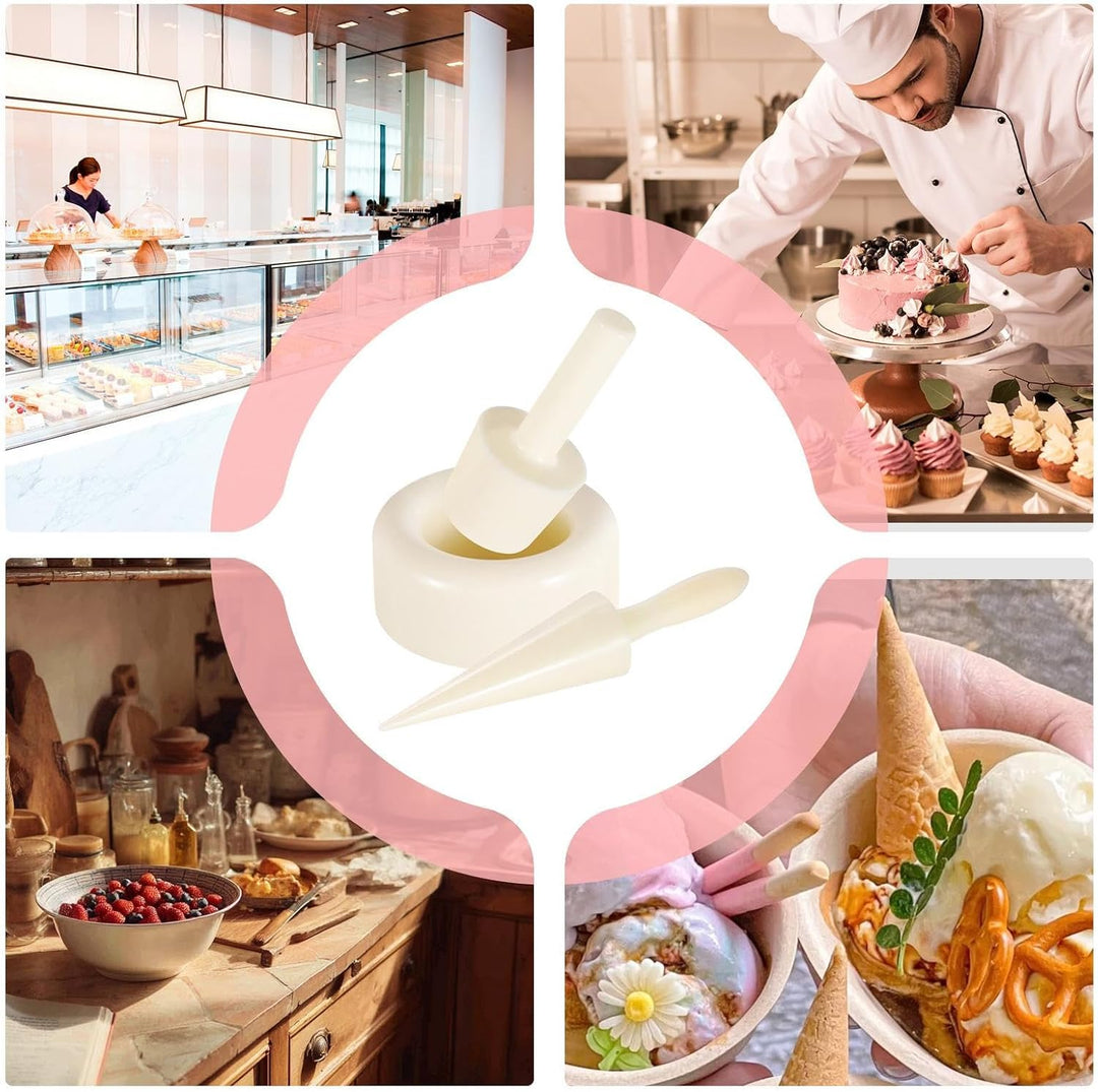 Konusformer, knuspriger Dessert-Roller, hausgemachter Gebäckformer, langlebiges PE-Material, einfach