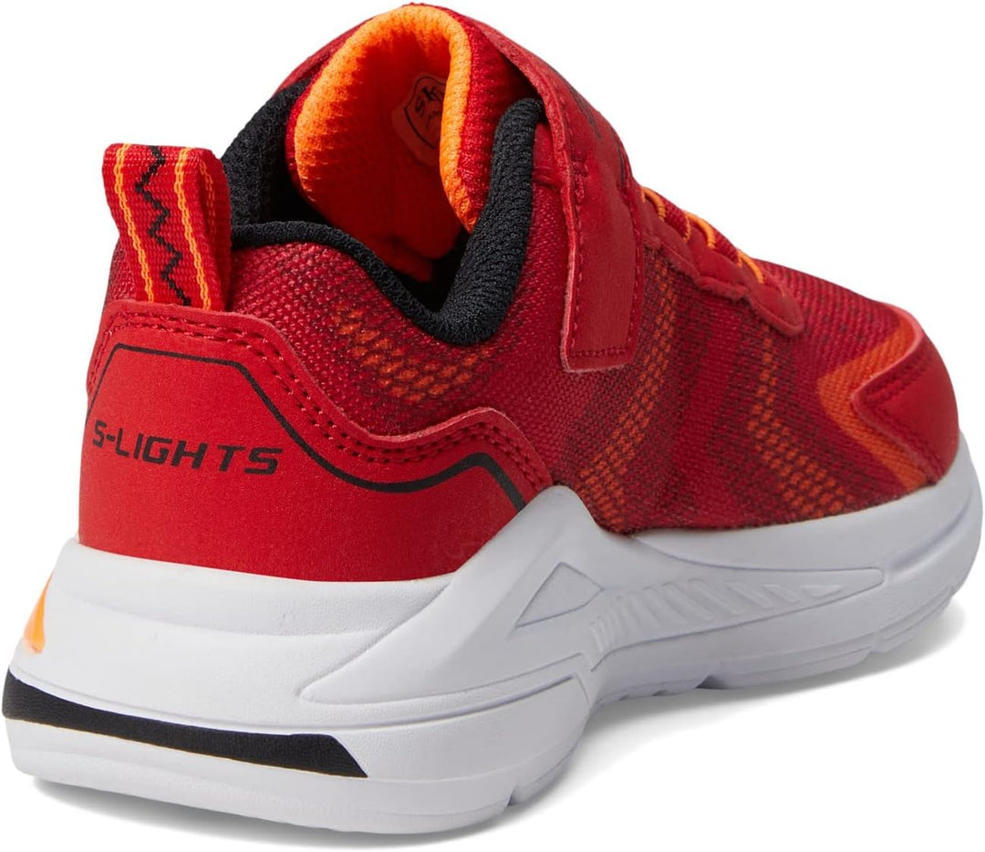 Skechers Jungen Tri-namicsArbeiten 21 EU Red Textile Orange Black Trim, 21 EU Red Textile Orange Bla