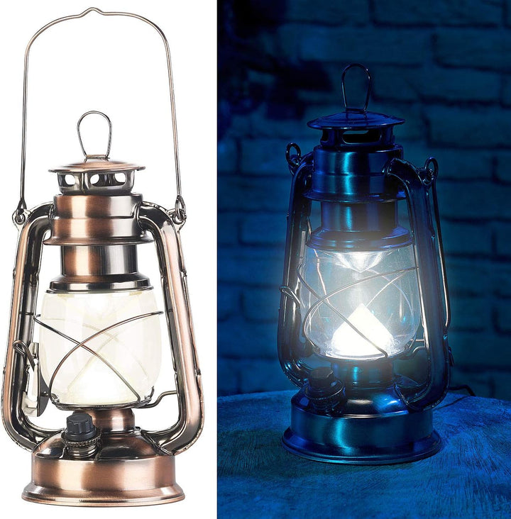Lunartec LED Akkuleuchte: Ultra helle LED-Sturmlampe mit Akku, 200 Lm, 3W, warmweiss, bronze (Latern