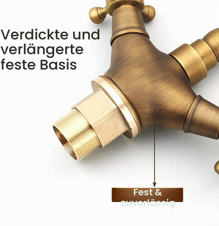 Wasserhahn Bad Bronze Antike, Wasserhahn Küche Waschbecken Armaturen, Hoher Auslauf Zweigriff Mischb