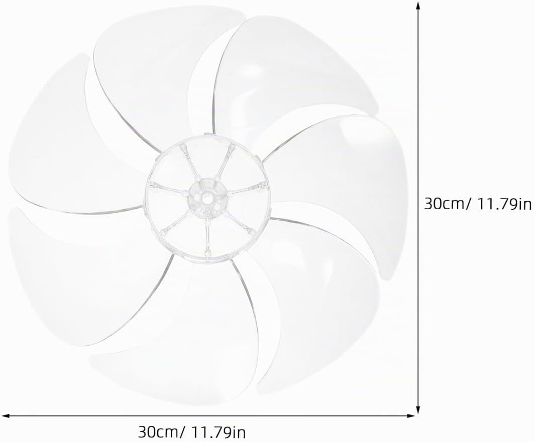 BESTOYARD Universeller Ersatz StandventilatorflüGel Und TischventilatorflüGel Aus Kunststoff 12 Zoll