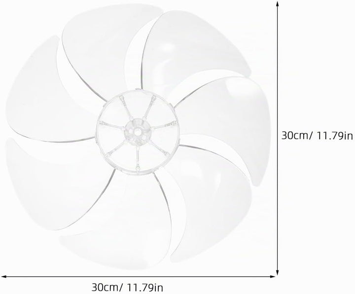 BESTOYARD Universeller Ersatz StandventilatorflüGel Und TischventilatorflüGel Aus Kunststoff 12 Zoll