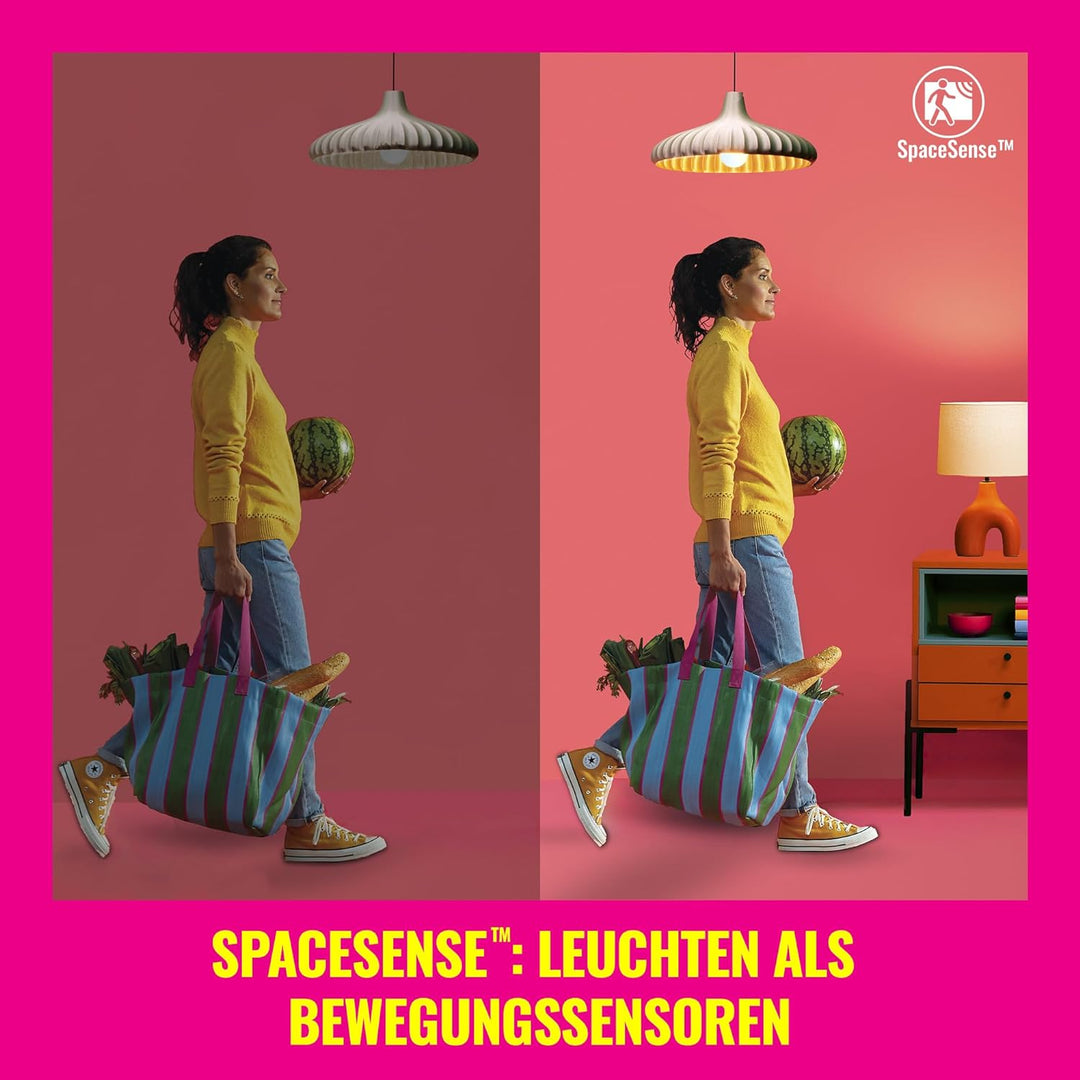 WiZ E14 LED Lampe Tunable White & Color, dimmbar, 40W, 16 Mio. Farben, smarte Steuerung per App/Stim