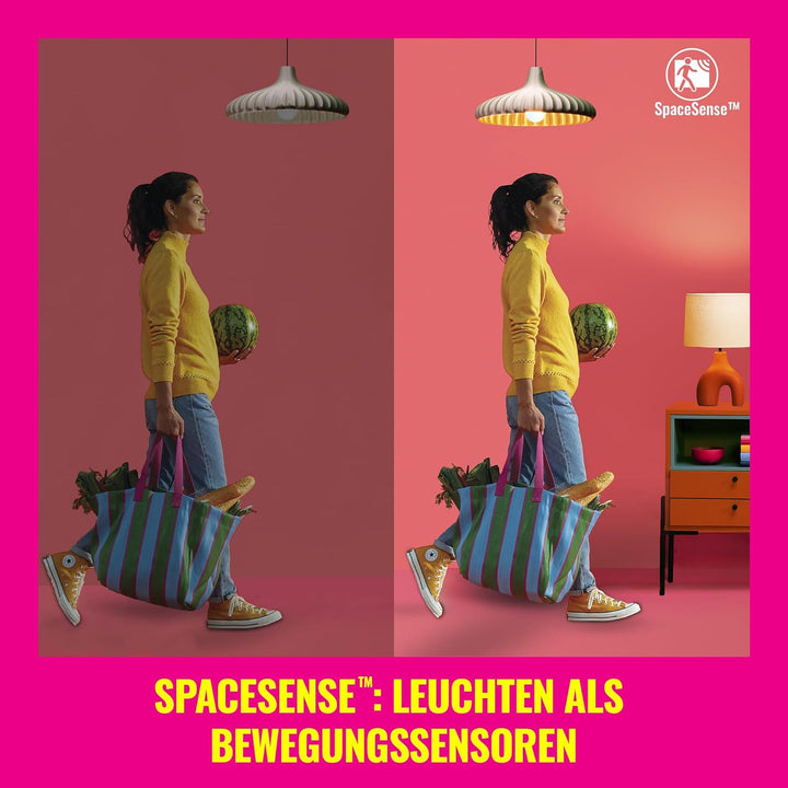 WiZ E14 LED Lampe Tunable White & Color, dimmbar, 40W, 16 Mio. Farben, smarte Steuerung per App/Stim