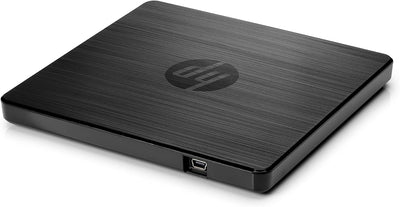 HP externes CD-/ DVD Laufwerk inkl CD und DVD Brenner mit USB Anschluss (F6V97AA) schwarz