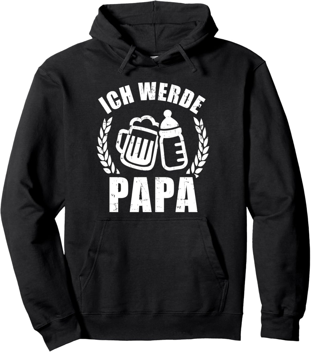 Ich werde Papa Vater Baby Verkündung erstes Mal Pullover Hoodie