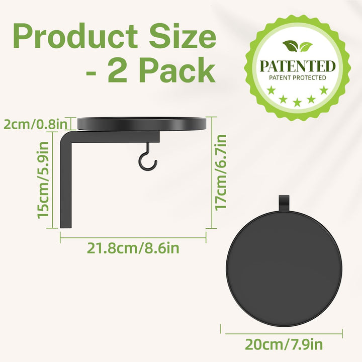 iDavosic.ly Wandbehang Pflanzenständer 2er Set, Blumenständer für Draussen Plant Stand Indoor Outdoo