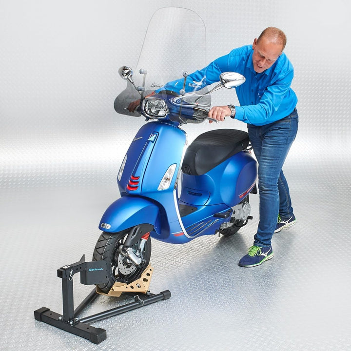 Datona Radwippe für Roller – Motorradständer bis 16 Zoll Reifen – Sicherer Stand mit Kipp-Mechanismu
