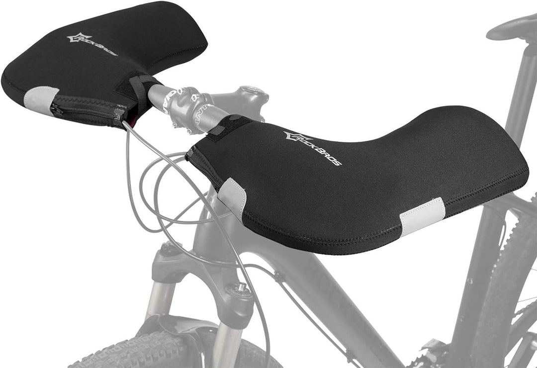 ROCKBROS Lenkerstulpen Lenker Handschuhe für Fahrrad Motorrad Roller Scooter Gefüttert Winddicht Was
