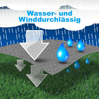 hanSe Sonnensegel quadratisch, Segeltuch Quadrat, 2x2m in Grün, aus HDPE Gewebe, wetterbeständig mit