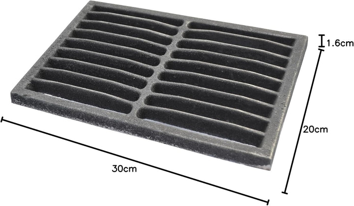 SEZAM 30 x 20 cm (29,7x19,8cm) Gussrost Ofenrost Ascherost Gussrost verschiedene Durchmesser, Kaminr