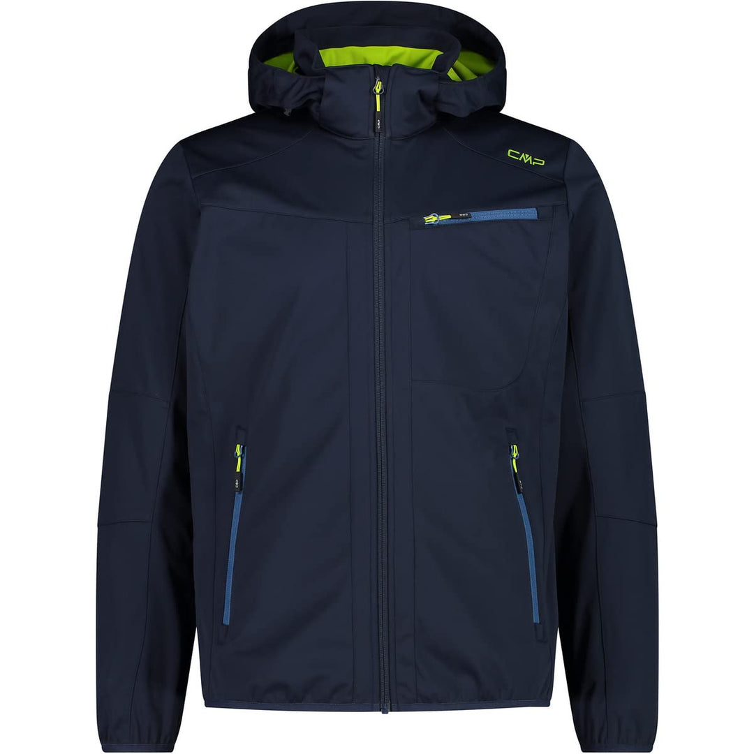 CMP Herren Zip Hoodie Jacke Softshelljacke Outdoorjacke 54 Blau, 54 Blau