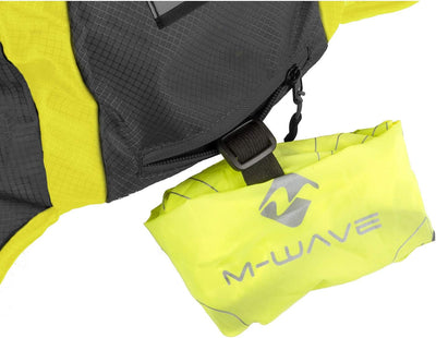 M-Wave BP BACK Biker Spezial-rucksack mit Trinkblase Neongelb, mit Trinkblase Neongelb