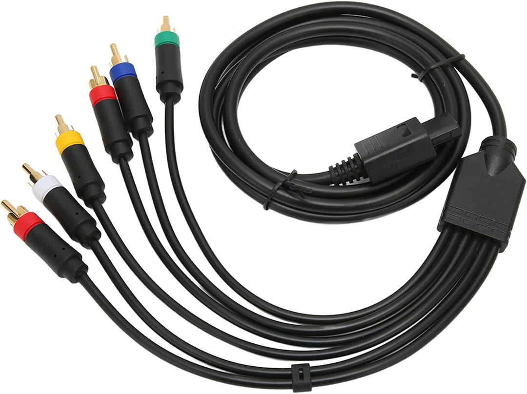 RGB RGBS Stabiles Komponenten-AV-Kabel mit Hoher Flexibilität und 4 BNC-Köpfen für NGC N64 SFC SNES-