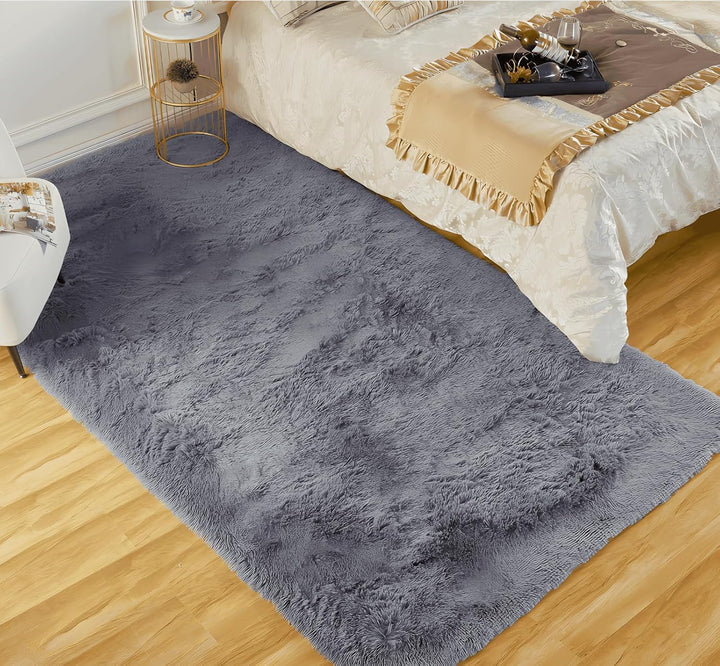 SUBEEN Hochflor Teppich Wohnzimmerteppich waschbar rutschfest extra gross Schlafzimmer Teppich moder