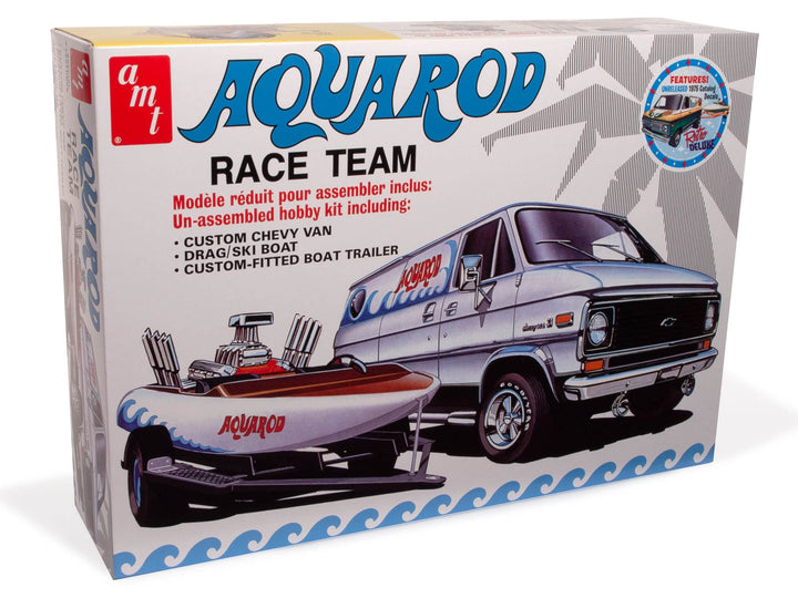 AMT Aqua Rod Race Team 1975 Chevy Van, Rennboot und Anhänger im Massstab 1:25