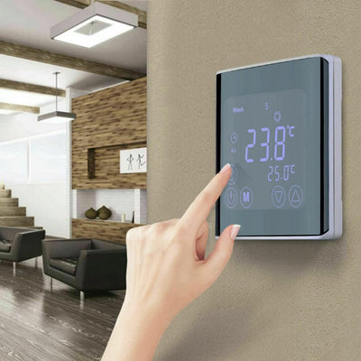Digitales UP-Thermostat Fussbodenheizung Raumthermostat Touch Heizungsthermostat White BY-17 kein WL