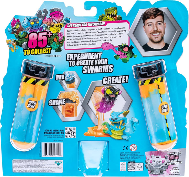 MRBEAST LAB Swarms, Atomic-Serie, Mega-Labor-Packung, Experiment, Wasser hinzufügen, Reagenzglas sch