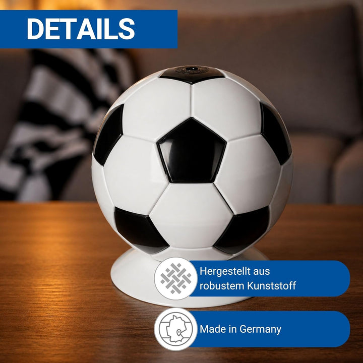 Serveball 'Victory' Snackbox im Fussball Design - Couchbar Snackbox mit Fächern und Getränkehalter -