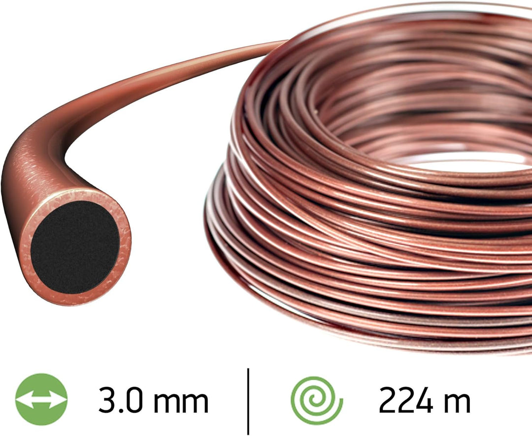 Oregon 545824 Techni 280° Mähfaden mit rundem Querschnitt, 3,0 mm, 224 Meter-Spule 3.00 mm x 224 M,