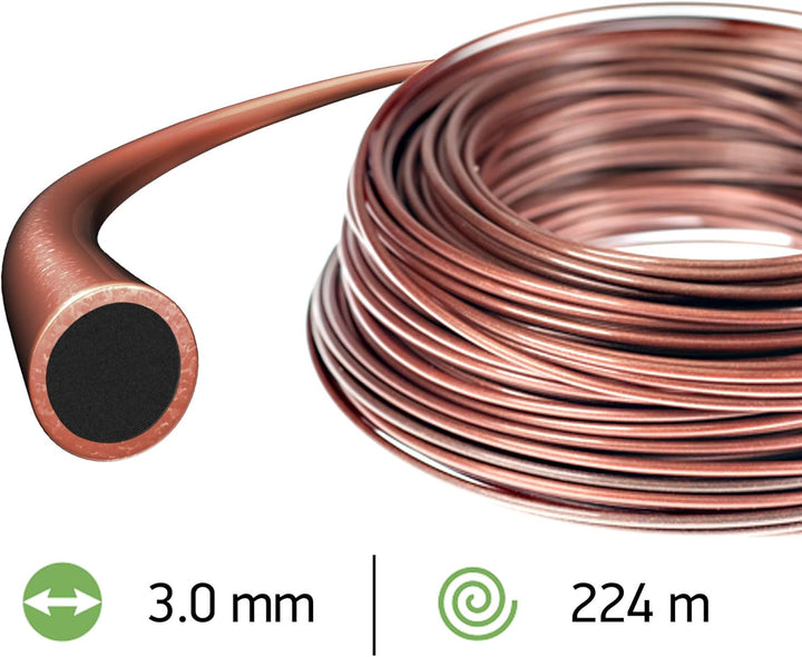 Oregon 545824 Techni 280° Mähfaden mit rundem Querschnitt, 3,0 mm, 224 Meter-Spule 3.00 mm x 224 M,