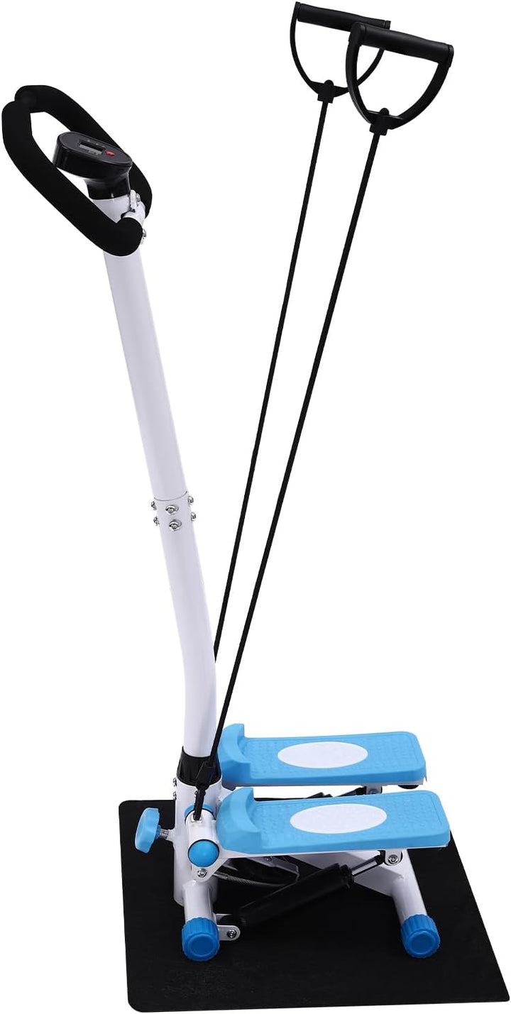 Fitness Stepper Übung Stepping Machine Fitness Swing Stepper mit Anzeige Und Lenker HöHenverstellbar