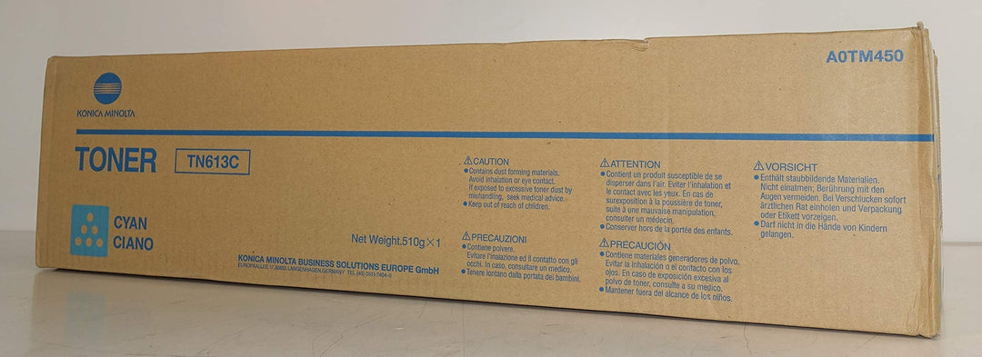 Konica-Minolta Original 1x Cyan A0TM450 / TN613C Toner Bizhub C 652 DS