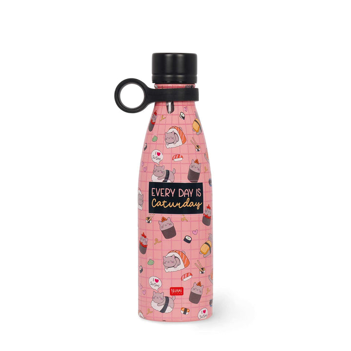 LEGAMI - Thermosflasche Hot&Cold, Sushi Cat, 500 ml, luftdichter Verschluss, 12 Stunden heisse Geträ