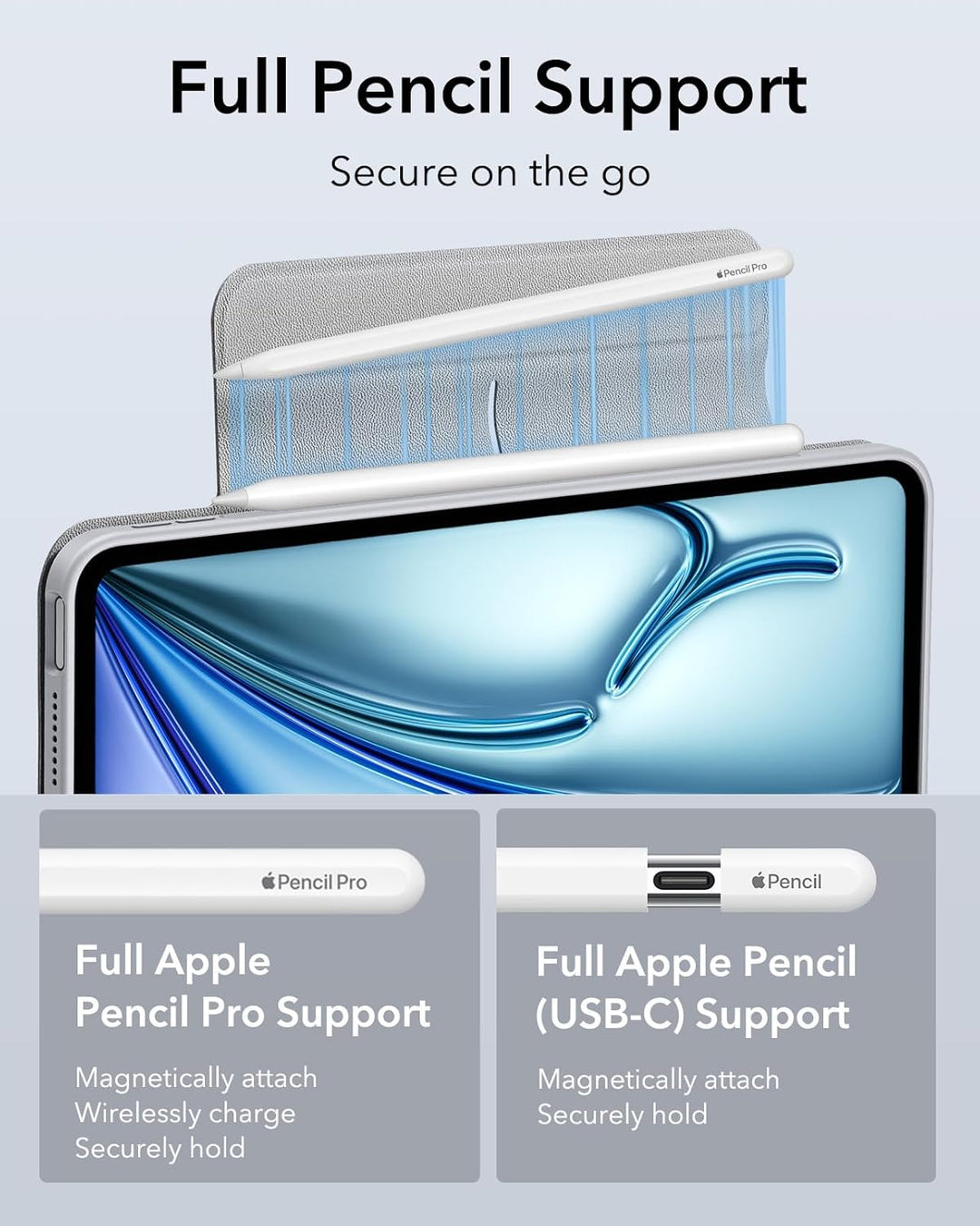 ESR für iPad Air 11 Zoll M3/M2 Hülle, iPad Air 7./6./5./4. Generation Hülle (2025/2024/2022/2020) 10