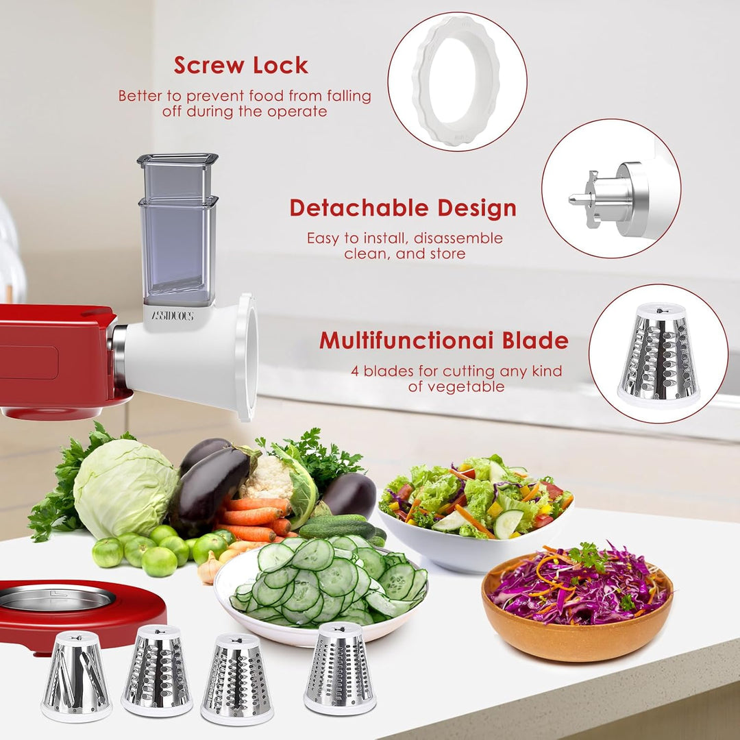 Gemüseschneider für KVC/KVL Kenwood Zubehör, Edelstahl Gemüse Schneider für Kenwood Zubehoer, Gemüse