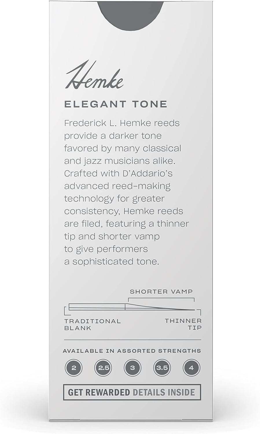 Frederick L. Hemke Blätter für Baritonsaxophon Stärke 3.0 (5 Stück), Stärke 3.0