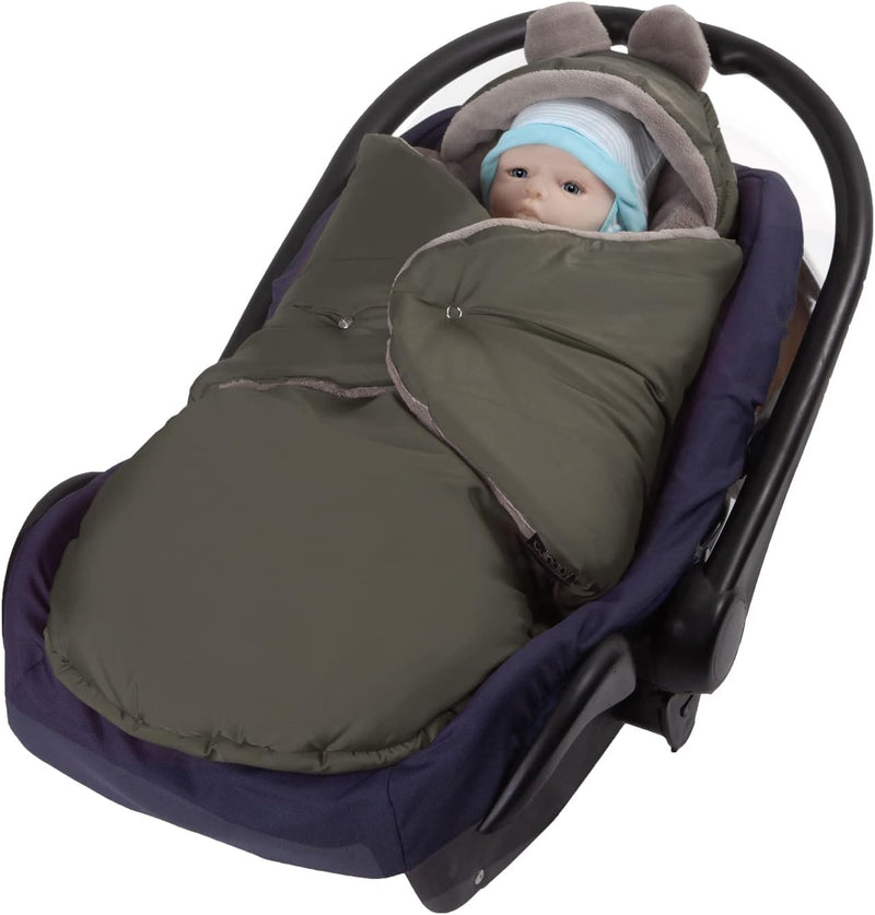 millybo Fusssack Baby Einschlagdecke für Winter geeignet für Kinderwagen Babyschale Babybett Autosit