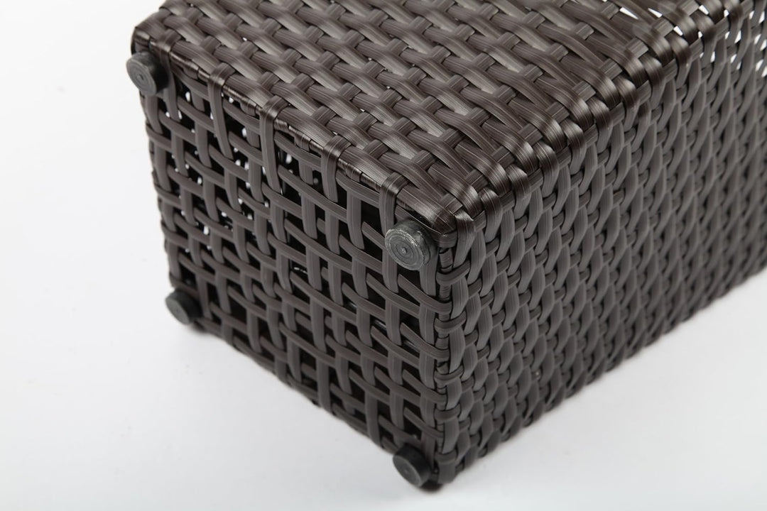 point-garden 4X Blumenkübel Pflanzkübel Pflanzgefäss Blumentopf aus Polyrattan Höhe 25-67cm