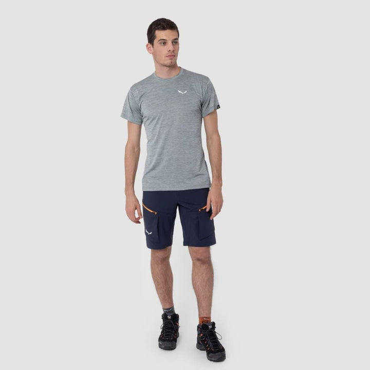 Salewa Puez Melange Dry T-Shirt Herren, Braun, S