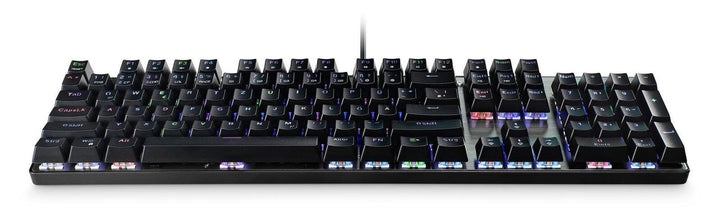 MediaRange Gaming Series kabelgebundene mechanische Gaming-Tastatur mit 104 Tasten und 14 Farbmodi,