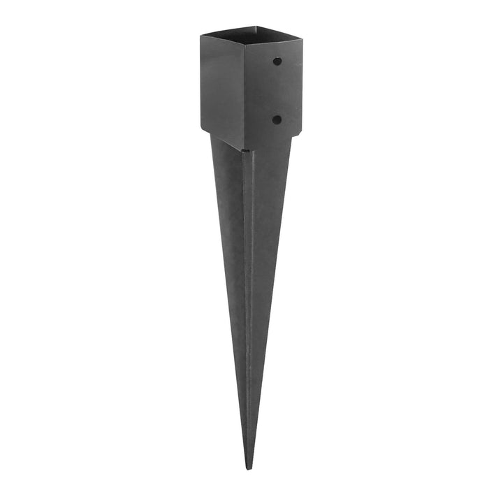 ADGO - 4er Set - Einschlagbodenhülse, Pfostenträger für Holzpfosten - 120x750mm - Quadratische Basis